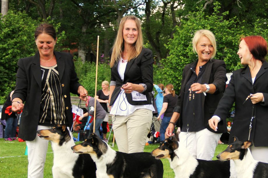 Heders pris Uppfödargrupp.
Dam:Alertness Jollity & Sire:Steadwyn Black Trooper
Kritik:En jämn grupp.tydlig familjetillhörighet.Mycket rastypiska huvuden.genomgående mycket goda anatomiska detaljer.bra rörelser.Mucket bra tempament.
gratulerar till ett mycket bra uppfödar resultat.
Doomare:Fredrik Norgren